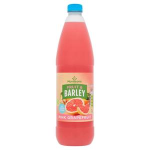 Morrisons No Added Sugar Pink Grapefruit Fruit & Barley