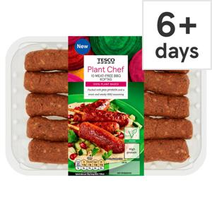 Tesco Plant Chef 10 Meat Free Bbq Koftas 350G