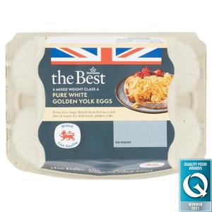 Morrisons The Best White Golden Yolk Free Range Eggs