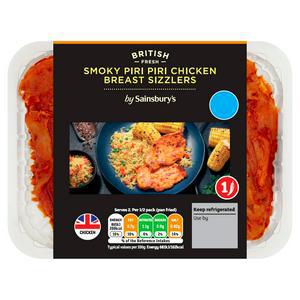 Sainsbury's Fresh British Chicken smoked Piri Piri Sizzlers 315g