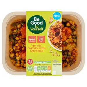 Sainsbury's Piri Piri Chicken with Spicy Rice, Be Good to Yourself 380g