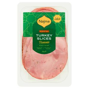 Sainsbury's Najma Halal Sliced Turkey Roasted 150g