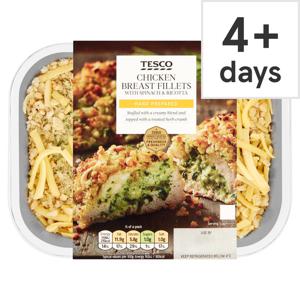 Tesco Spinach & Ricotta Chicken Breast 2 Pack 360G