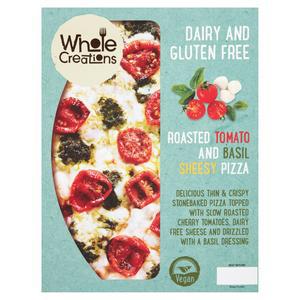 Sainsbury's Whole Creations Dairy & Gluten Free Roasted Tomato & Basil Sheesy Pizza 275g