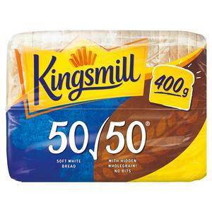 Sainsbury's Kingsmill Medium Sliced 50/50 Bread 400g