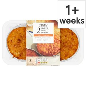 Tesco 2 Sweet Potato Rostis 196G