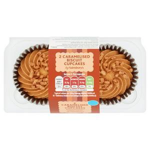 Sainsbury's Caramelised Biscuit Cupcakes x2 106g