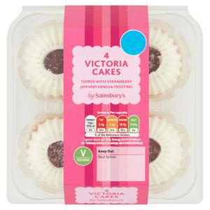 Sainsbury's Victoria Cakes x4 168g