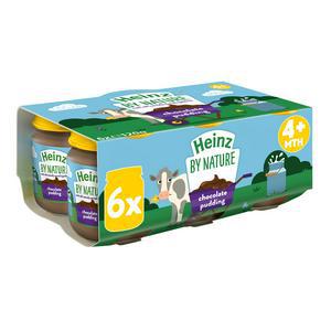 Sainsbury's Heinz 4+ Months By Nature Chocolate Pudding 6 x 120g