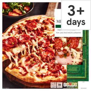 Tesco Stonebaked Spicy Meat Feast Pizza 305G