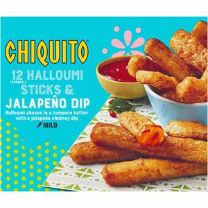 Chiquito® 12 (approx.) Halloumi Sticks and Jalapeño Dip 280g