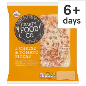 Hearty Food Co 4 Cheese & Tomato Pizza 456G