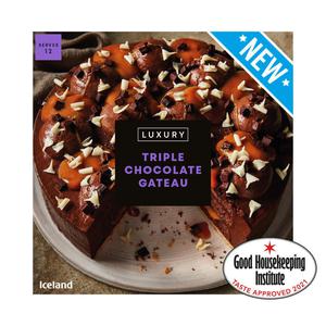 Iceland Luxury Triple Chocolate Gateau 885g