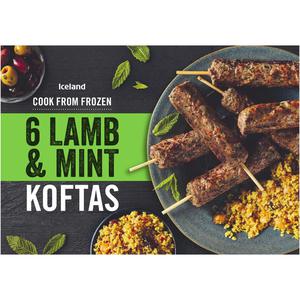 Iceland 6 Lamb and Mint Koftas 300g