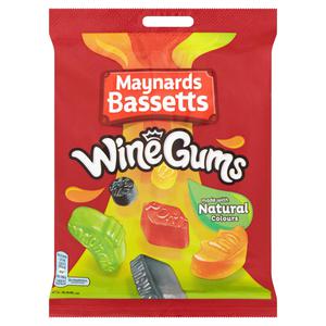 Maynards Bassetts Wine Gums Sweets Bag 165g