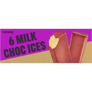 Iceland 6 Milk Choc Ices 420ml