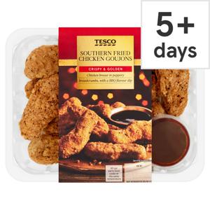 Tesco Southen Fried Chicken Goujons With Bbq Dip 425G