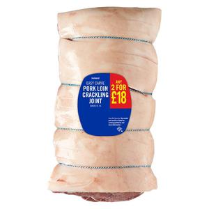 Iceland Easy Carve Pork Loin Crackling Joint 1.8kg