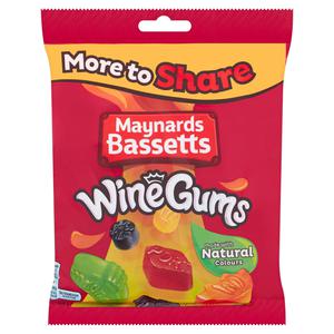 Maynards Bassetts Wine Gums Sweets Bag 400g