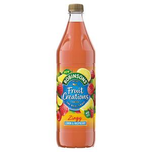 Robinsons Fruit Creations Zingy Lemon & Raspberry 1L