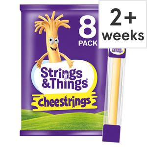 Cheestrings 8 Pack Cheddar 160G