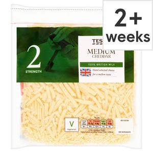 Tesco British Medium Grated Cheddar 250G