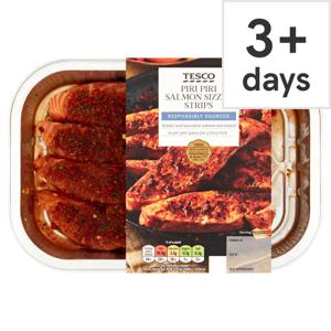 Tesco Piri Piri Salmon Sizzle Strips 245G