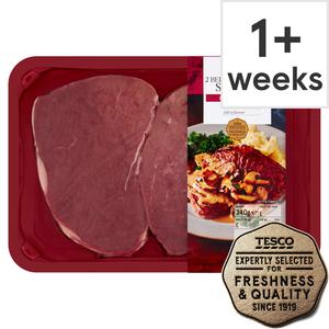 Tesco 2 Beef Medallion Steaks 340G