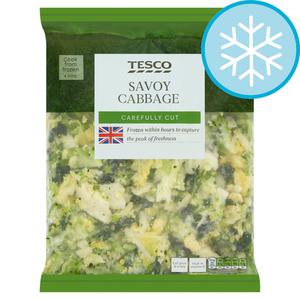 Tesco Shredded Savoy Cabbage 750G