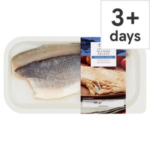 Tesco 2 Boneless Sea Bass Fillets 180G