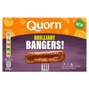 Quorn Vegan Brilliant Bangers 270G