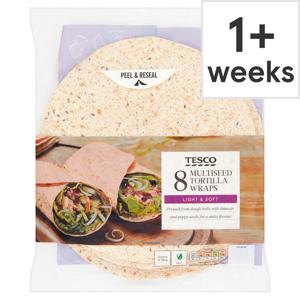 Tesco 8 Multiseed Tortilla Wraps