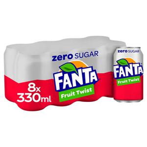 Coca Cola Fanta Fruit Twist Zero 8X330ml