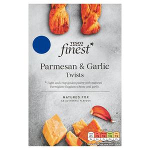 Tesco Finest Parmesan & Garlic Twists 100G