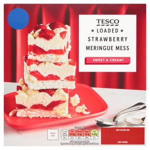 Tesco Loaded Strawberry Meringue Mess 415G