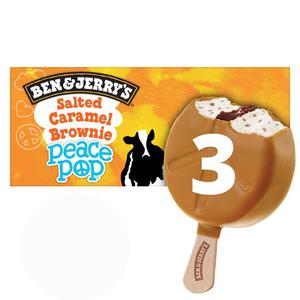 Ben & Jerry's Salted Caramel Peace Pops 3X80ml