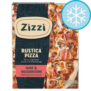 Zizzi Rustica Ham & Mushroom Pizza 415G