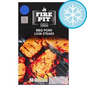 Tesco Fire Pit Bbq Pork Loin Steaks 400G