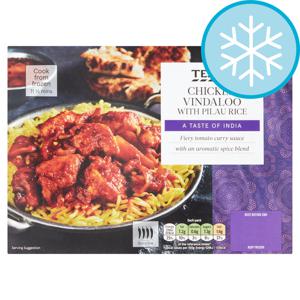 Tesco Chicken Vindaloo With Pilau Rice 400G