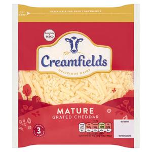 Creamfields Grated Mature Cheddar 250G