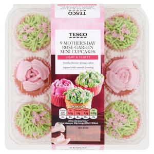 Tesco Mother's Day Rose Garden 9 Mini Cupcakes