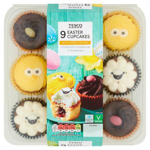 Tesco 9 Easter Cupcakes