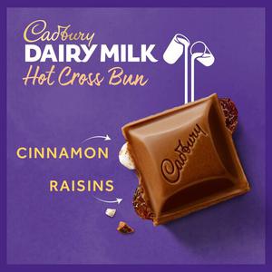 Cadbury Dairy Milk Hot Cross Bun Easter Chocolate Bar 110G