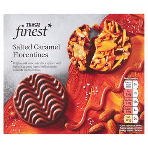 Tesco Finest Salted Caramel Florentines 105G