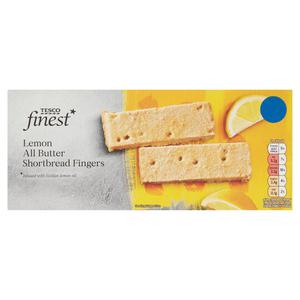 Tesco Finest Lemon Shortbread Fingers 165G