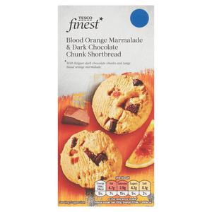 Tesco Finest Blood Orange Marmalade Belgian Dark Chocolate Shortbread 150G