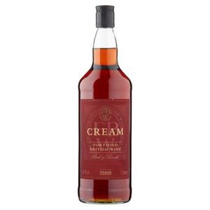 Tesco Full Cream Fortified British Wine 1L.