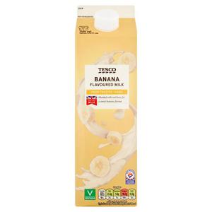 Tesco Banana Flavoured Milk 1L