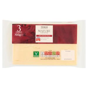 Tesco Mature Cheddar 700G