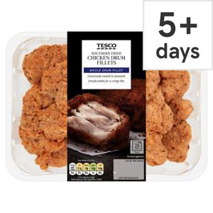 Tesco Southern Fried Chicken Drum Fillets 525G